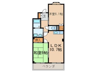 サンフラワ－ハイツＣの物件間取画像